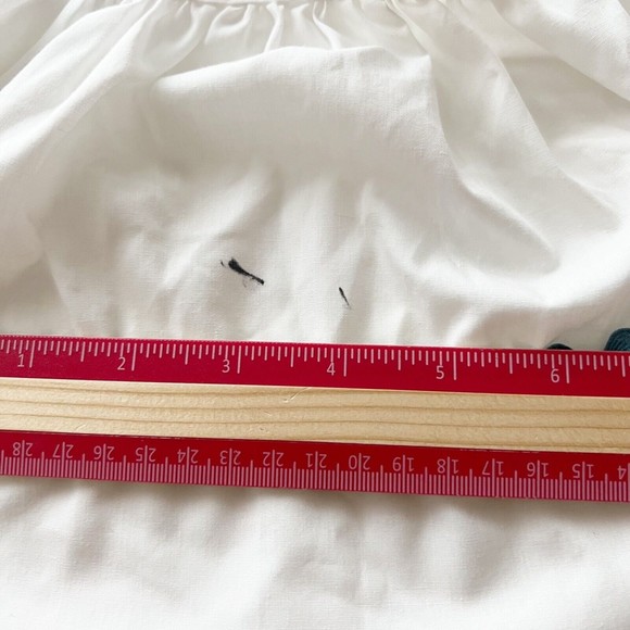 Vtg Build A Bear Teddy Bear 16" Plush Curly Fur Leather Paws Prairie Dress Apron - Picture 11 of 11